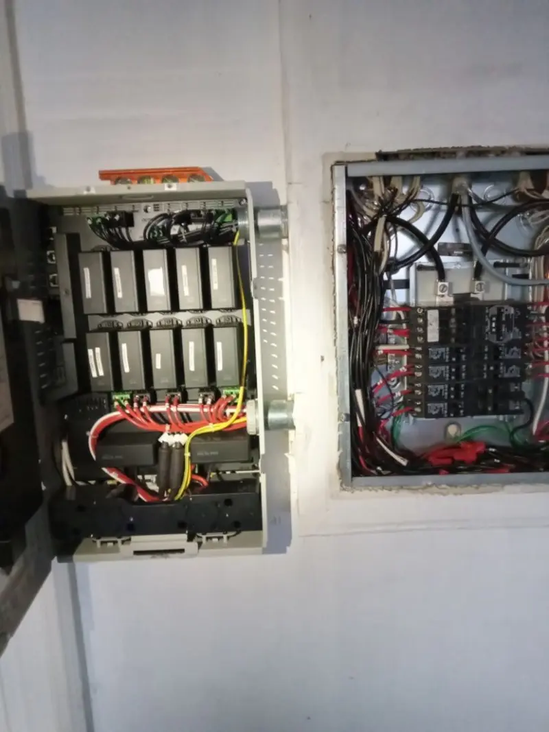 Electrical panel upgrade completed for Security Camera Wiring in Lemont